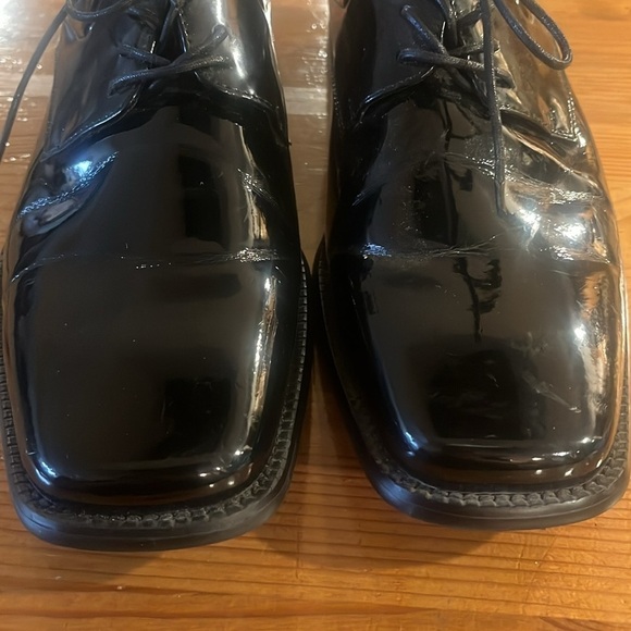 Stafford’s Formalwear Men’s Patent Tuxedo Shoes, Square Toes, Black, 10M, EUC main image 9